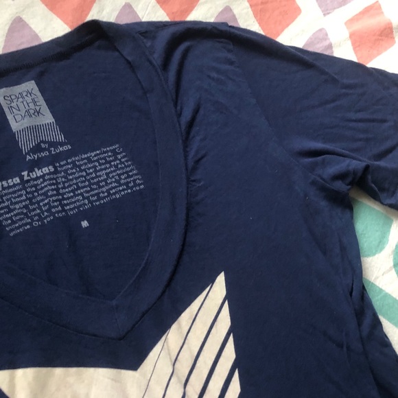 Spark in the Dark V-Neck T-Shirt - Picture 4 of 5